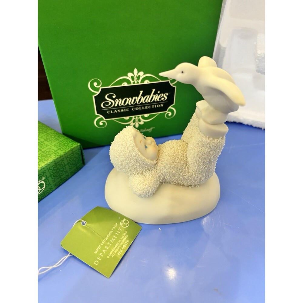 Department 56 Snowbabies Ready for Takeoff Penguin 56.69479 2005 w/ Box Figurine